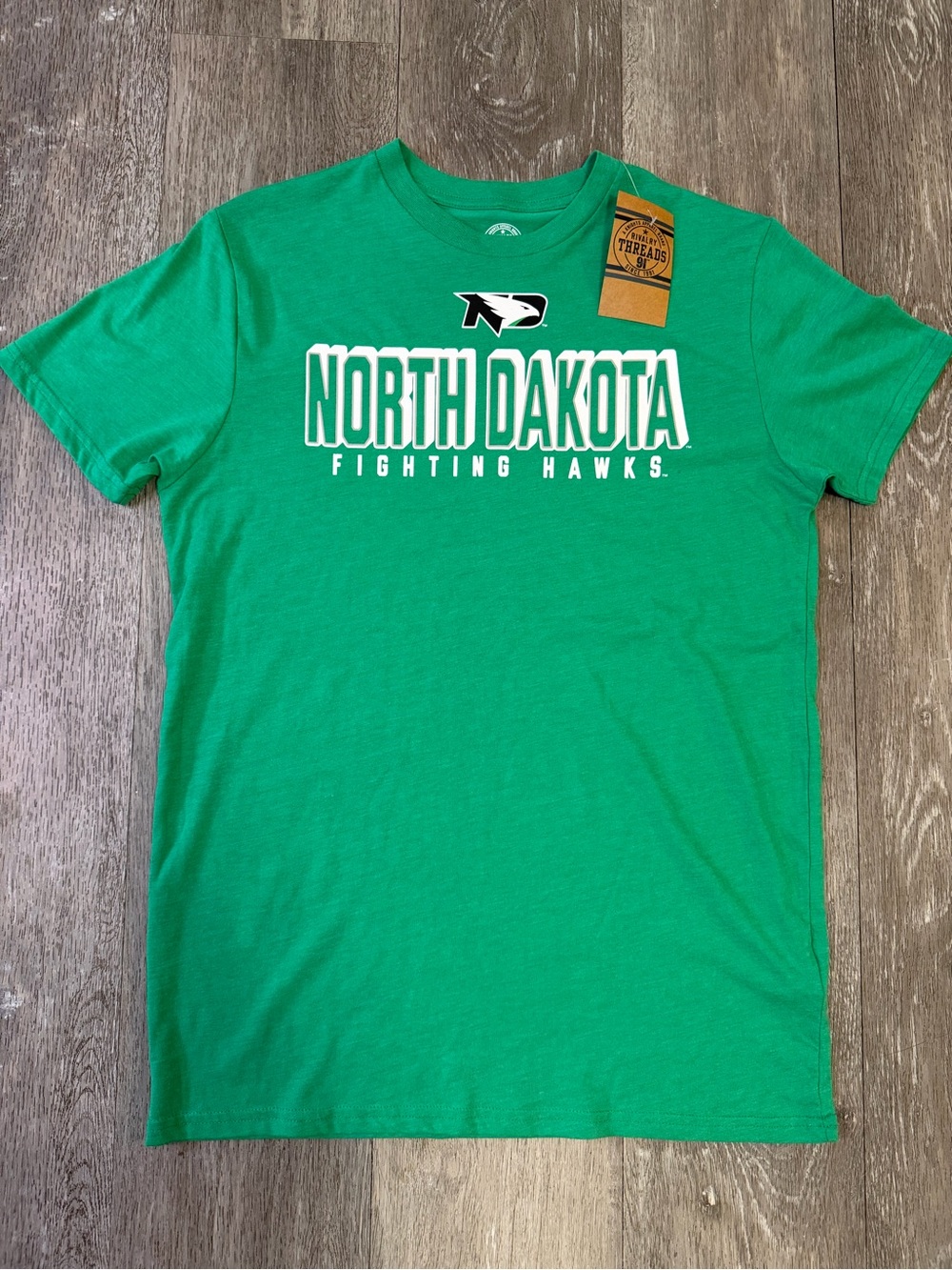 Rivalry Threads North Dakota Fighting Hawks Green Tee